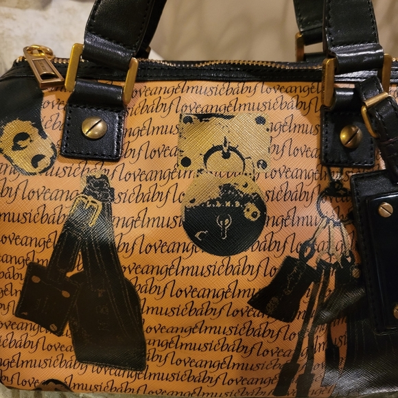 L.A.M.B. Trompe L'oeil Satchel Love Angel Music Baby Bag Designer Celebrity #366 - Picture 4 of 14